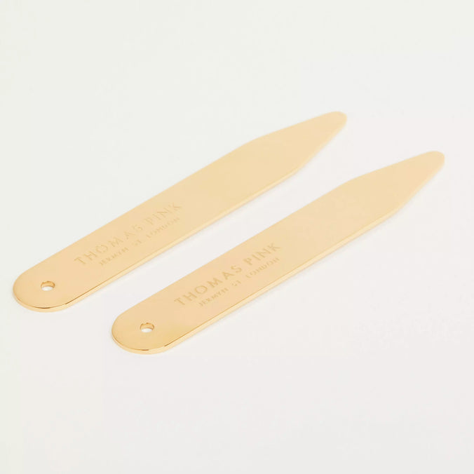 Gold Thomas Pink Collar Stays