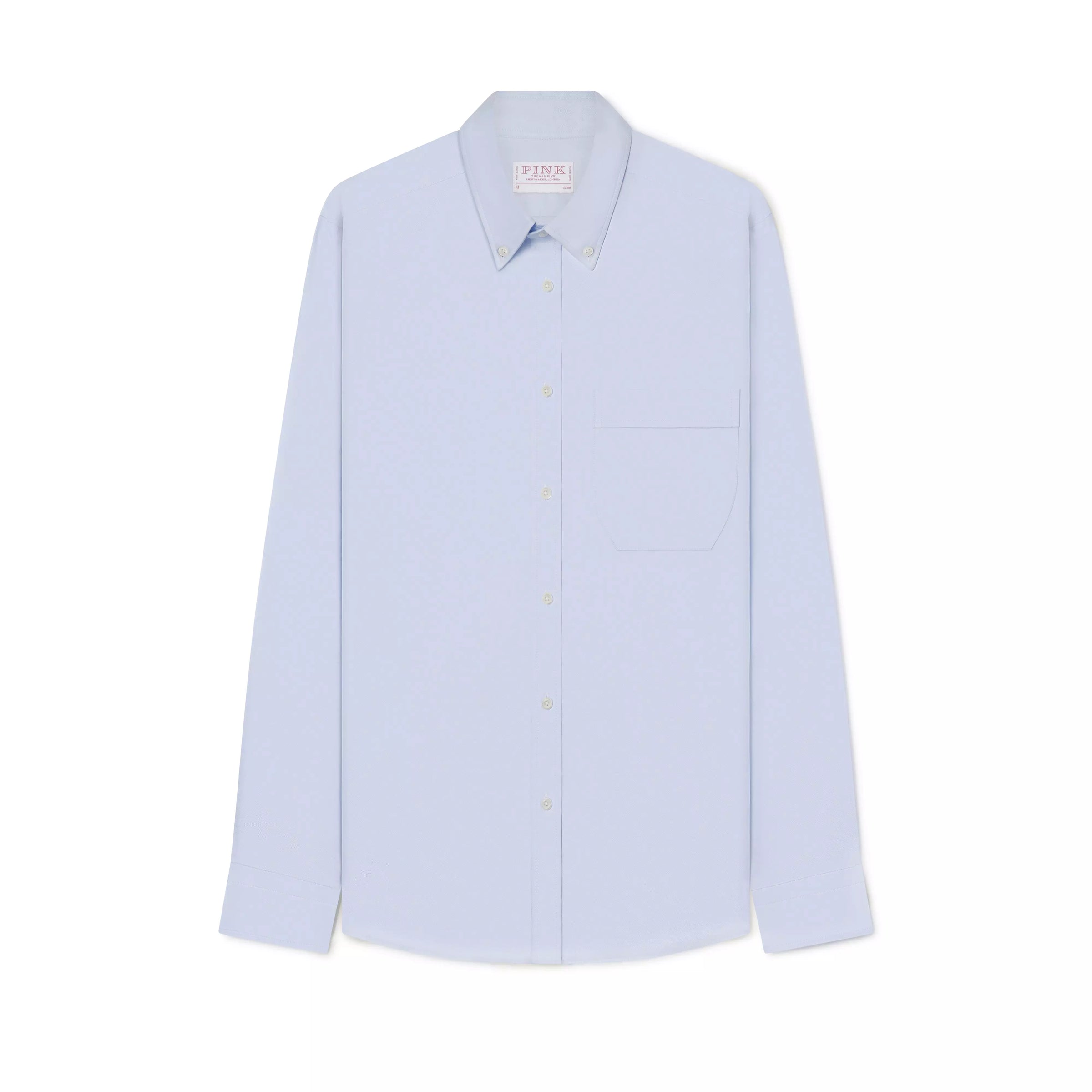 Pale Blue Slim Fit Smart Casual Button Down Weekend Oxford Shirt