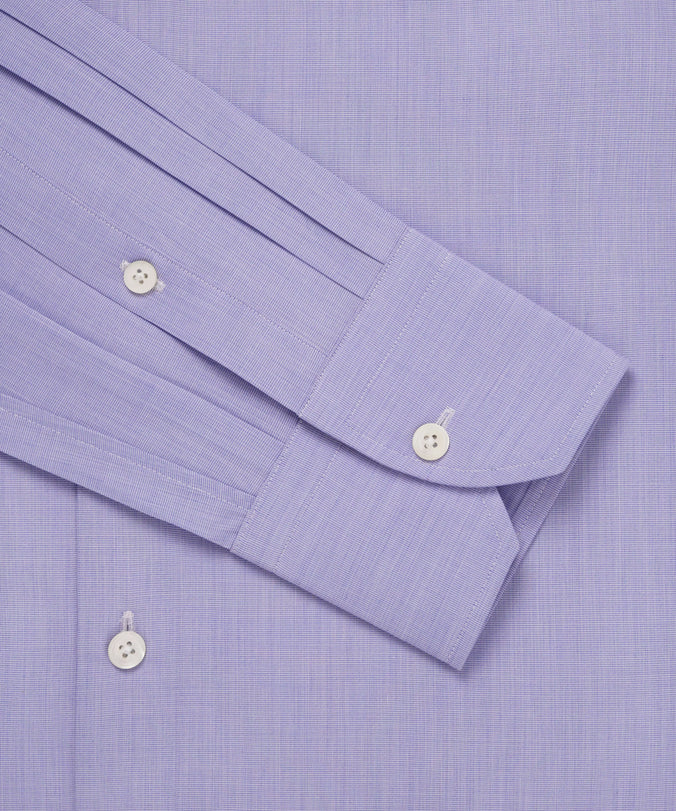 Blue Classic Fit End on End Formal Shirt