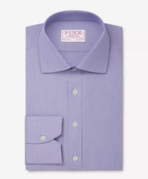 Blue Classic Fit End on End Formal Shirt