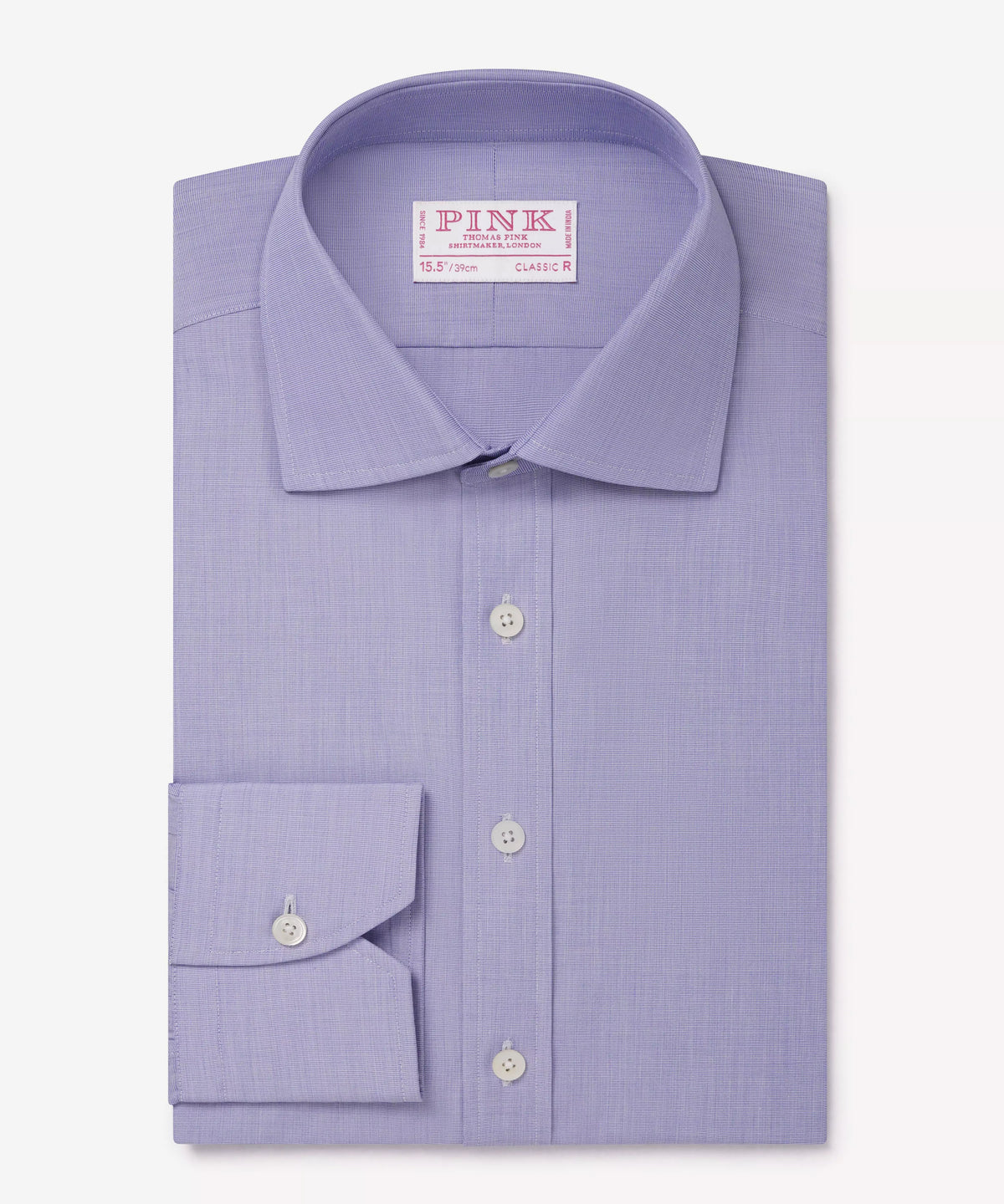 Blue Classic Fit End on End Formal Shirt