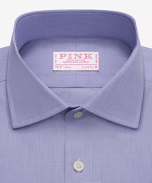 Blue Classic Fit End on End Formal Shirt