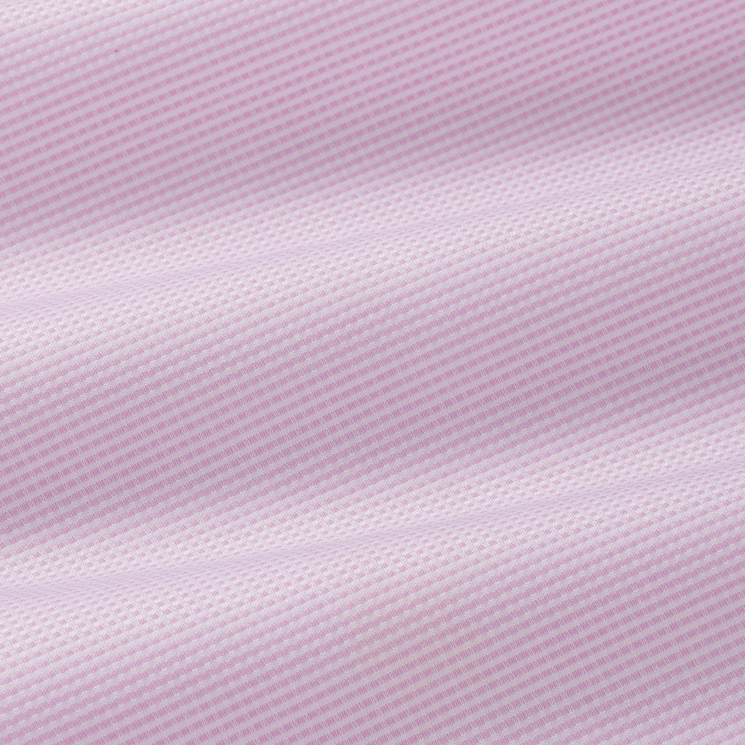 Pale Pink & White Tailored Fit Double Cuff Jacquard Micro Check Formal Shirt