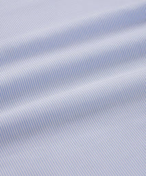 Sapphire Blue & White Slim Fit Panama Thin Stripe Formal Shirt