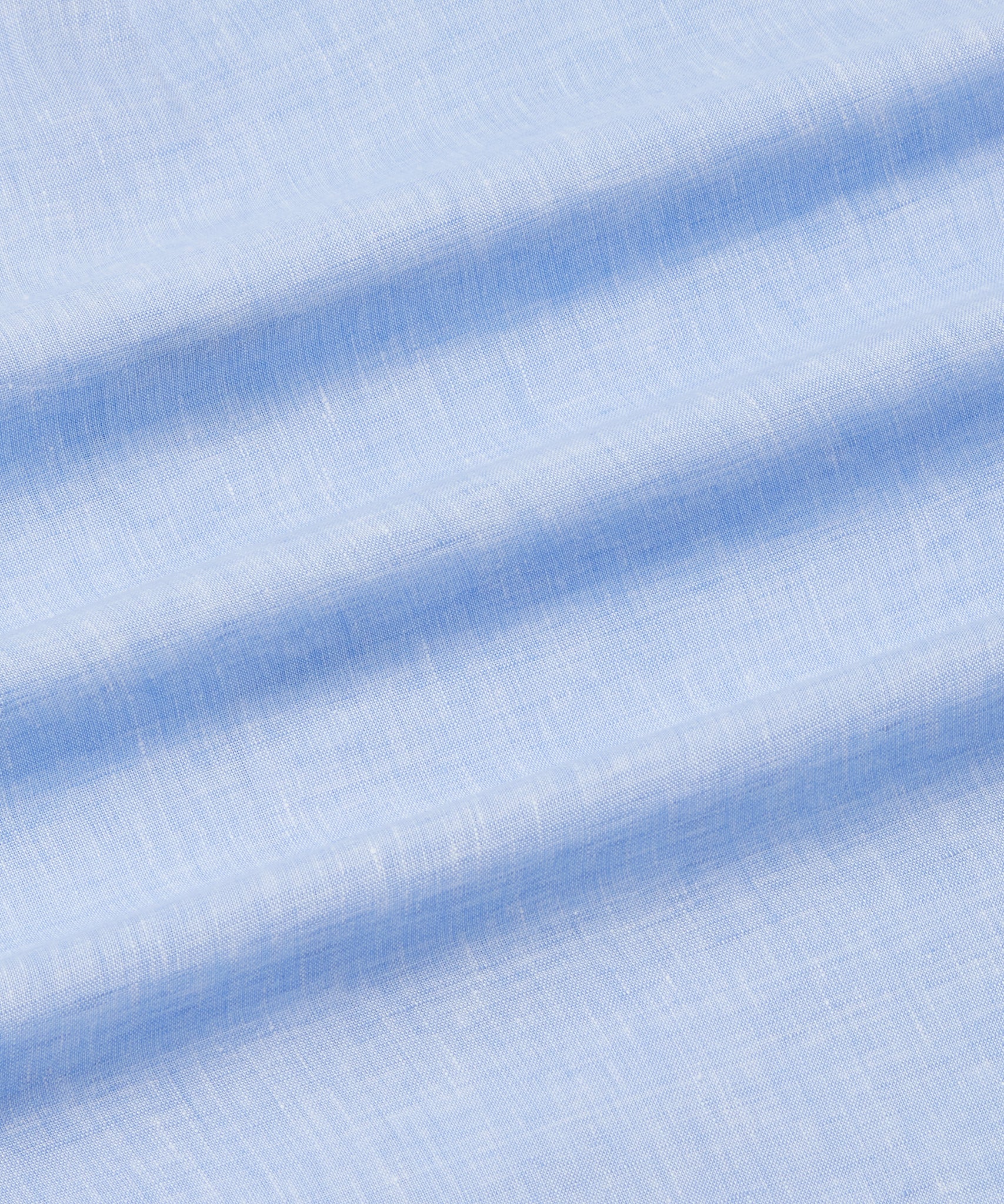 Pale Blue Tailored Fit Essential Linen Formal Shirt